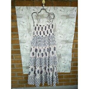 Debbie Katz ENNA Smocked Bodice Tiered Maxi Dress Bohemian/Boho-chic XL